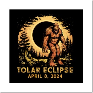 Solar Eclipse, April 8 2024 bigfoot Posters and Art